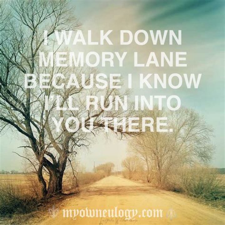 A walk down memory lane lyrics