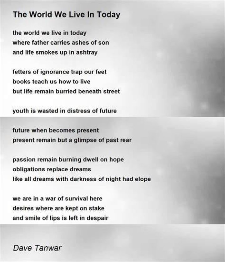 And live in this crazy world lyrics