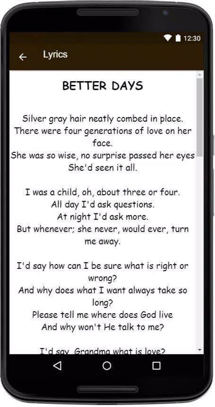 Better. days lyrics