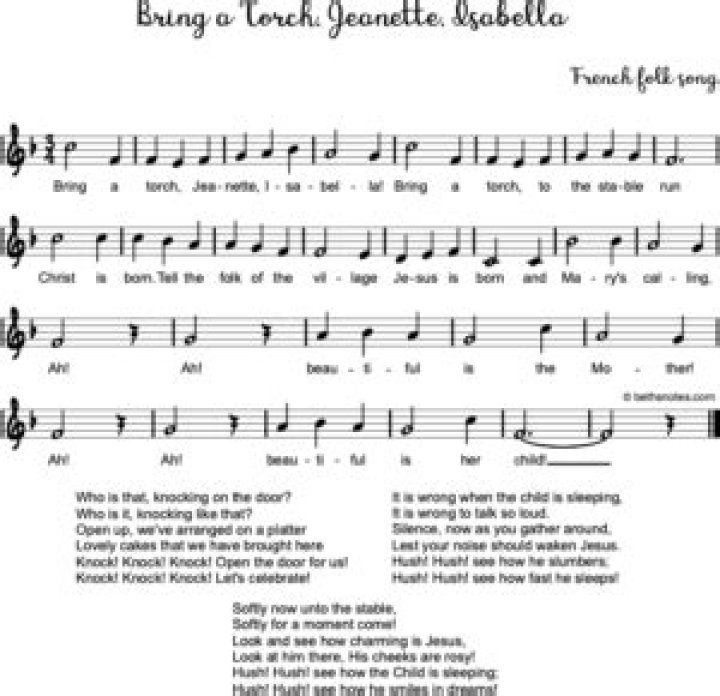 Bring a torch, jeanette lyrics