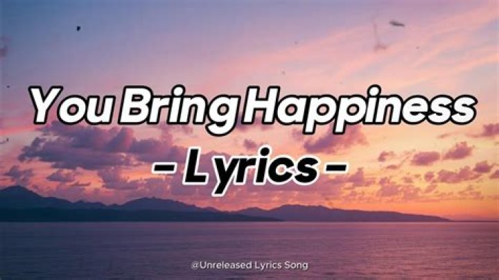 Bring the happiness lyrics