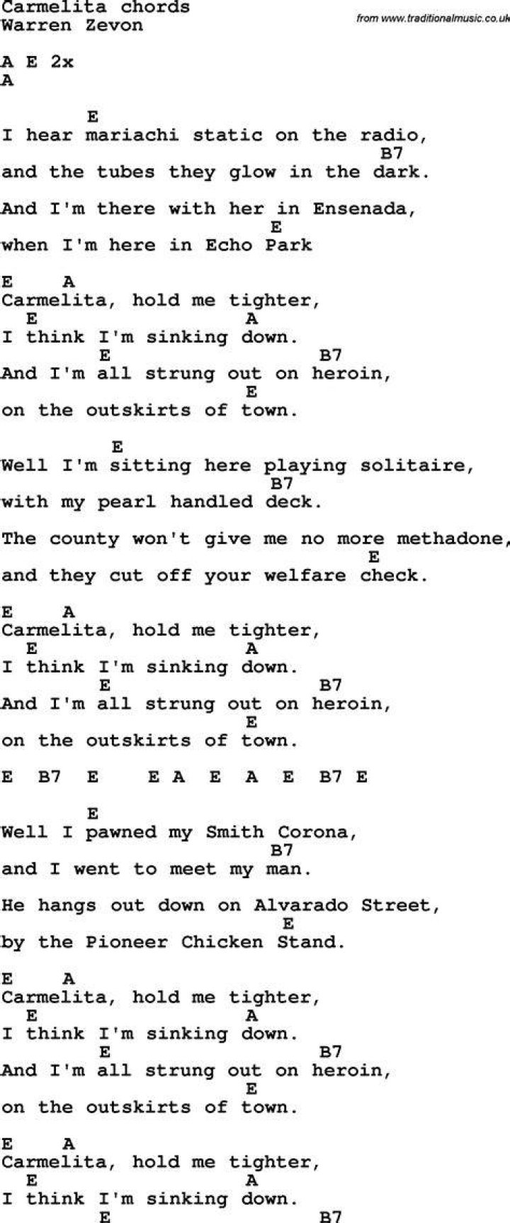 Carmelita lyrics