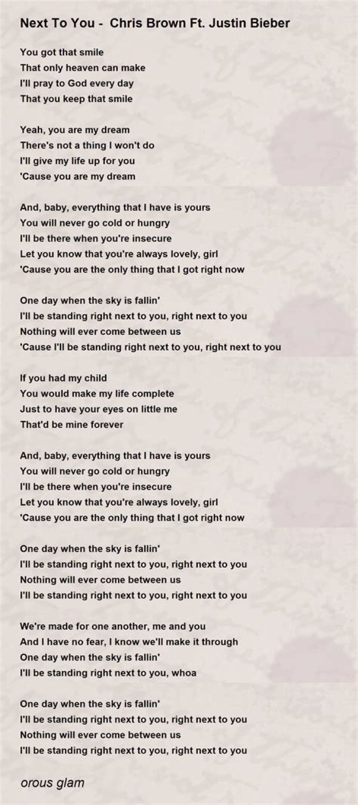 Chris paull lyrics