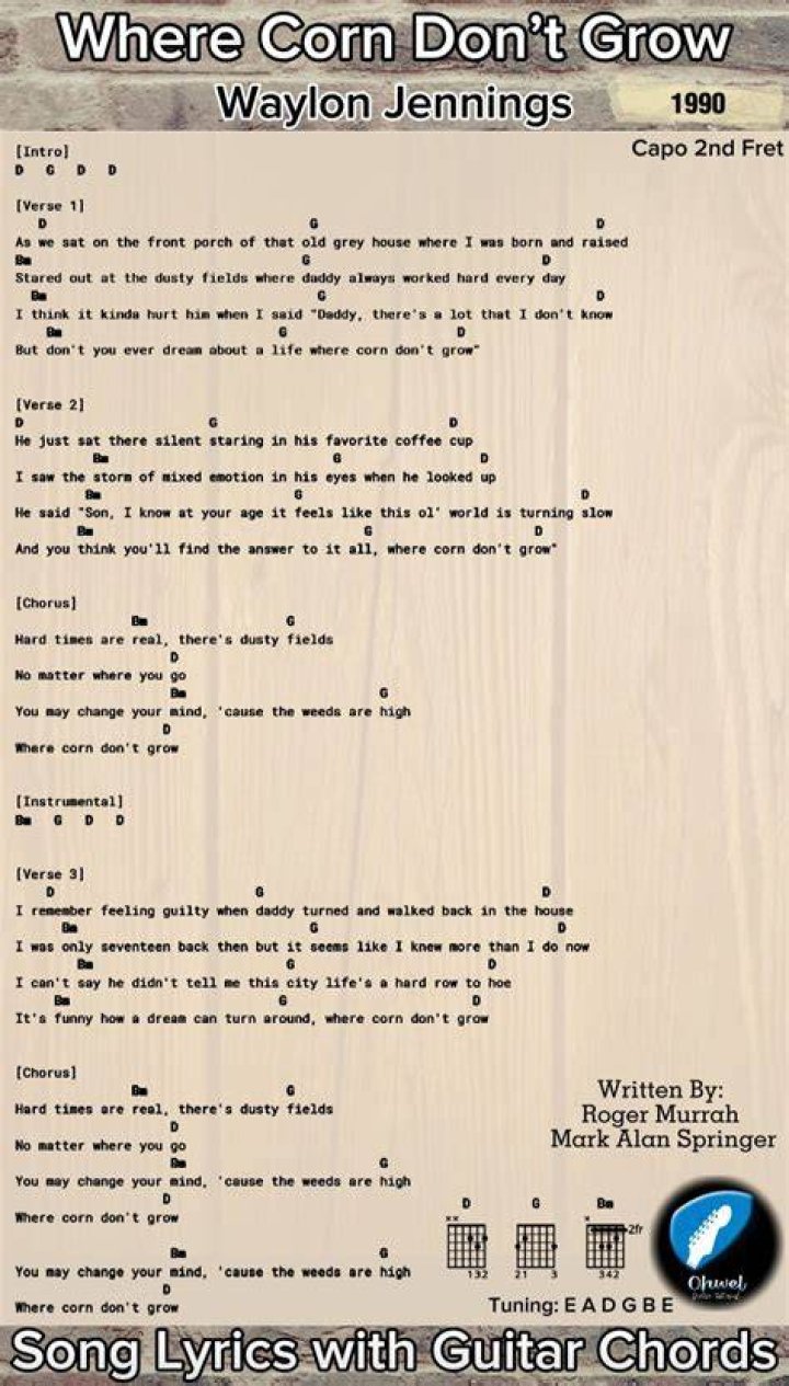 Corn fields lyrics