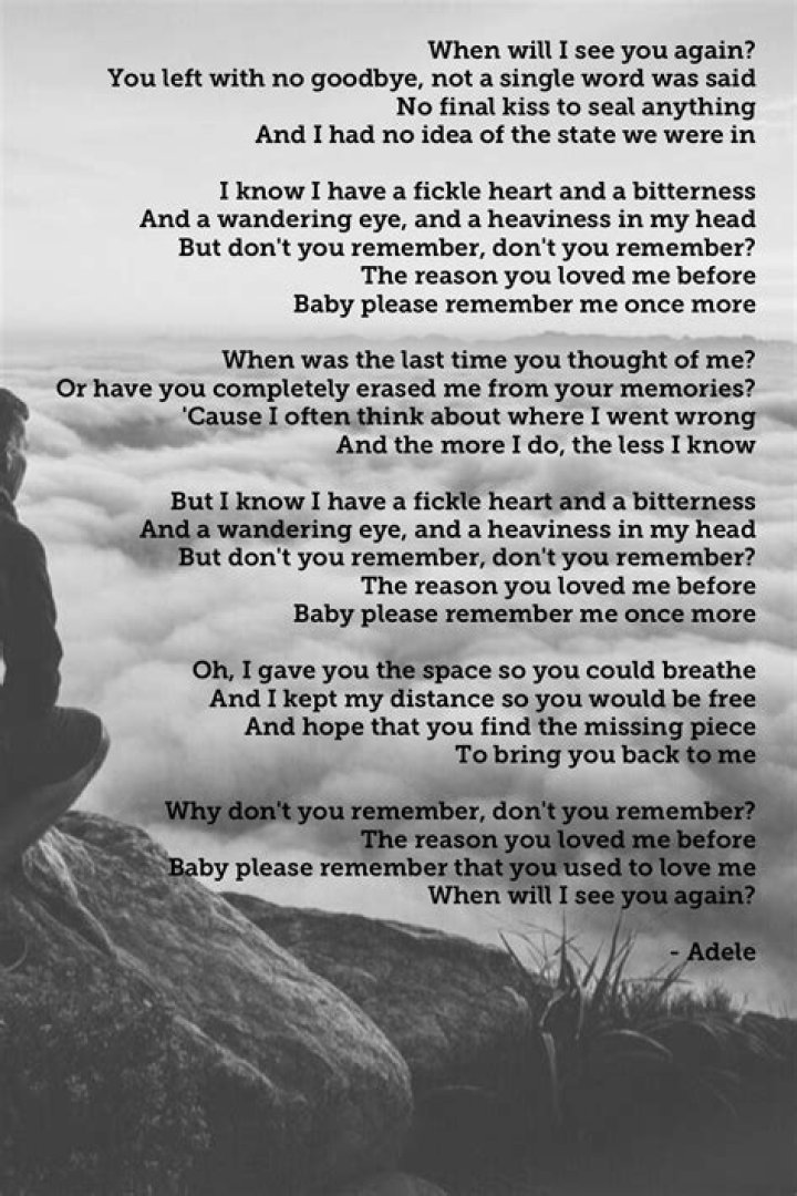 Dont you remember me lyrics