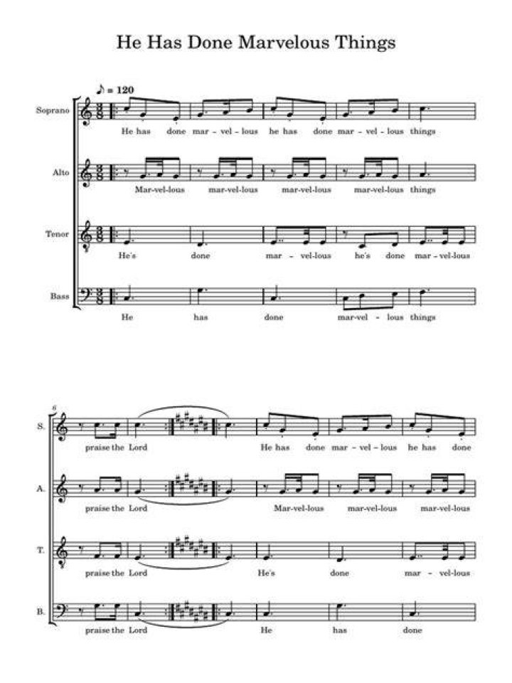 He has done marvelous things amen lyrics