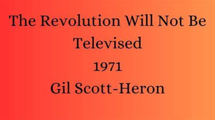 Heron introduction the revolution will not be televised ... lyrics