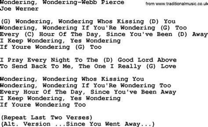 I been wondering lyrics