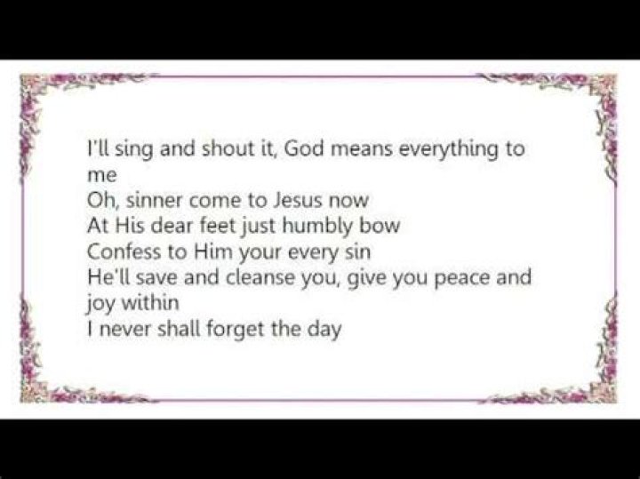 I never shall forget. the day lyrics