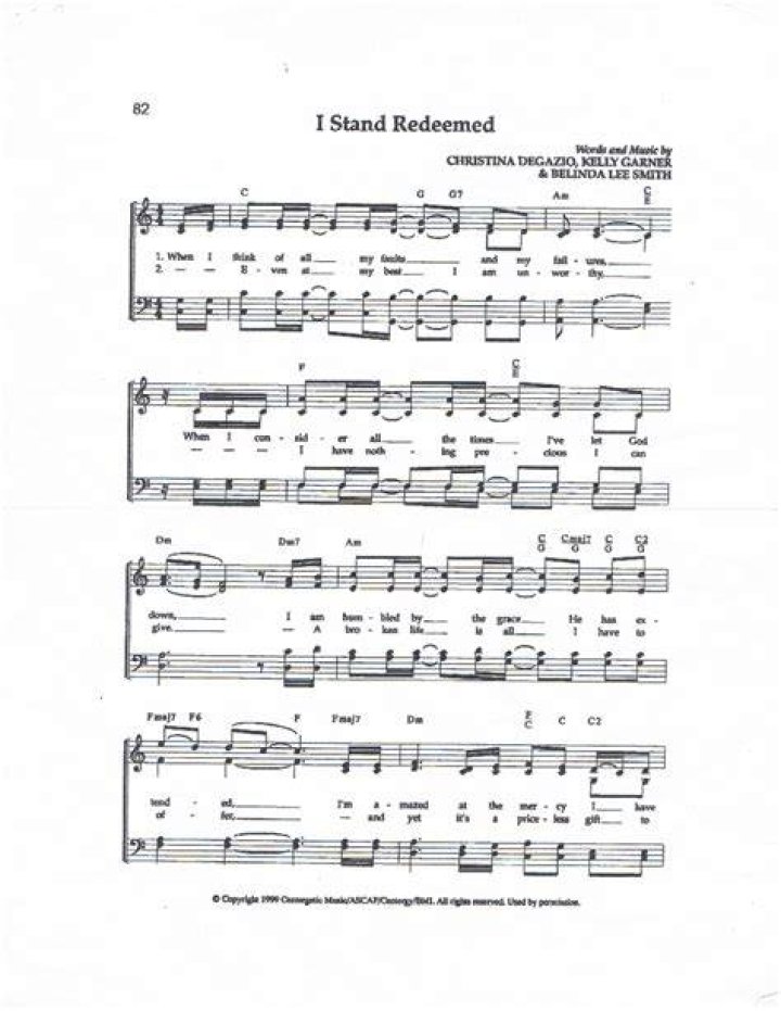 I stand redeem lyrics