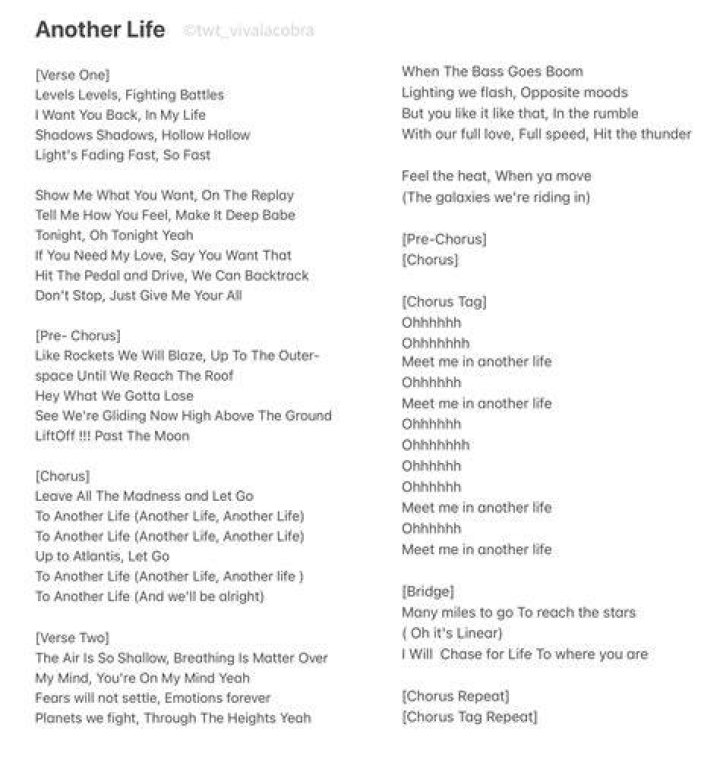 In another life kings lyrics