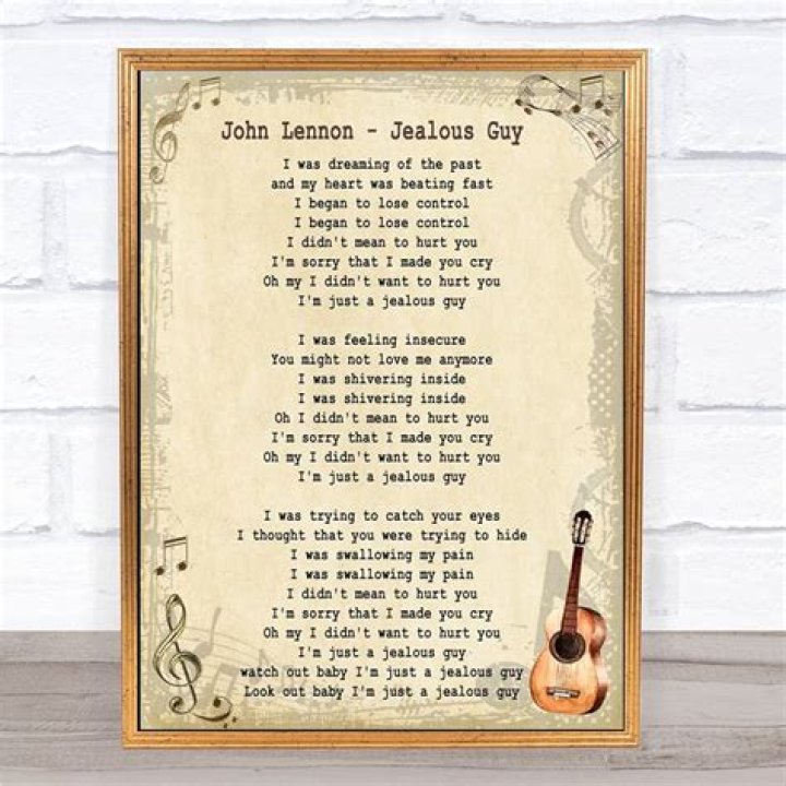 Jelous guy lyrics