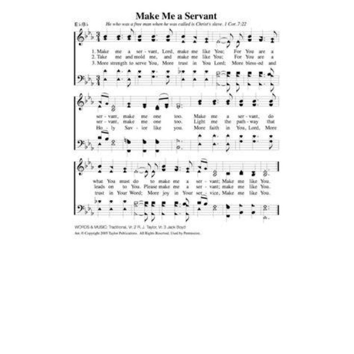 Make me your servant lyrics