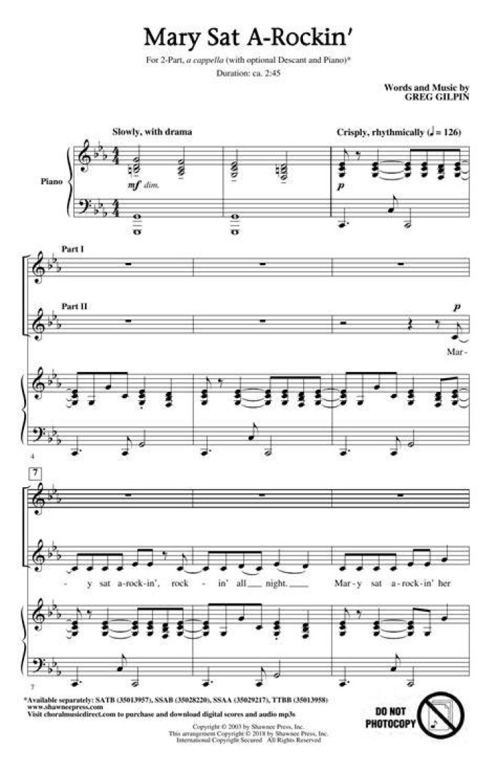 Mary sat.a rockin lyrics