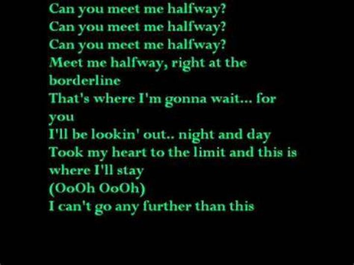 Meet me halfway lyrics