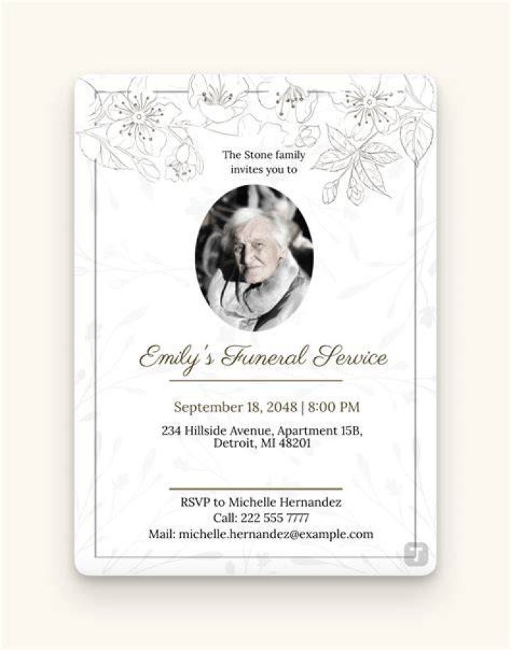 Memorial Service Announcement