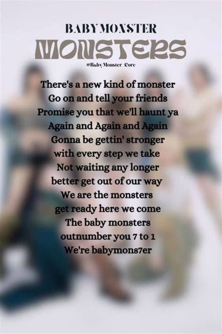 Monsters in lyrics