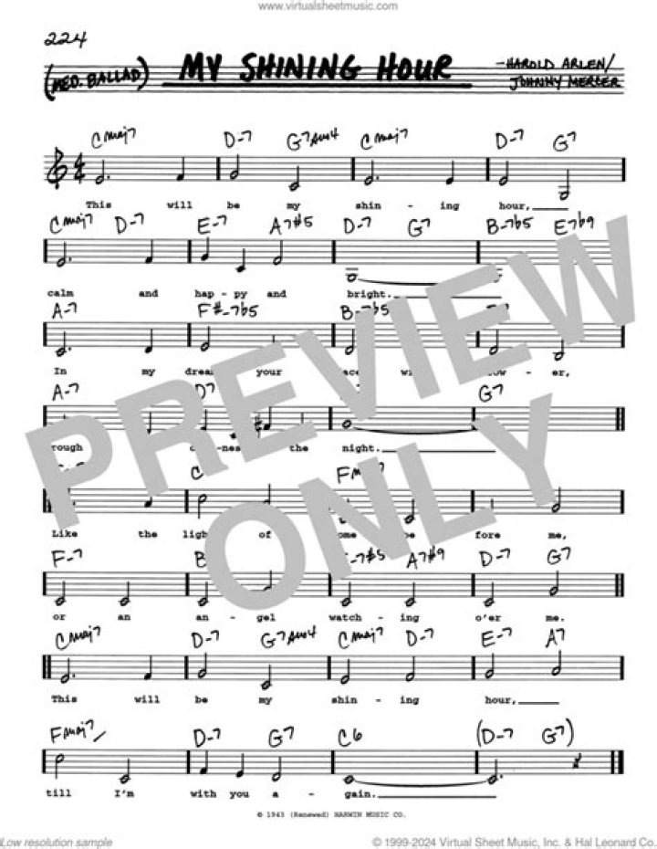 My shining hour lyrics