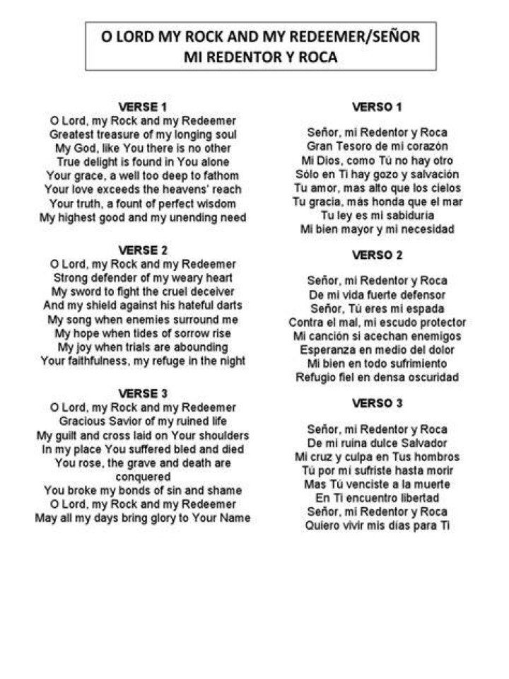 O my redeemer lyrics