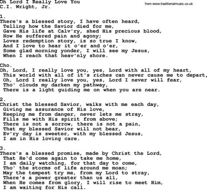 Oh lord, you and lyrics