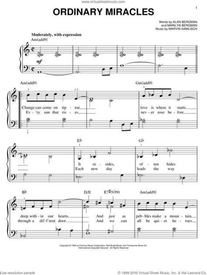 Ordinary miracles lyrics