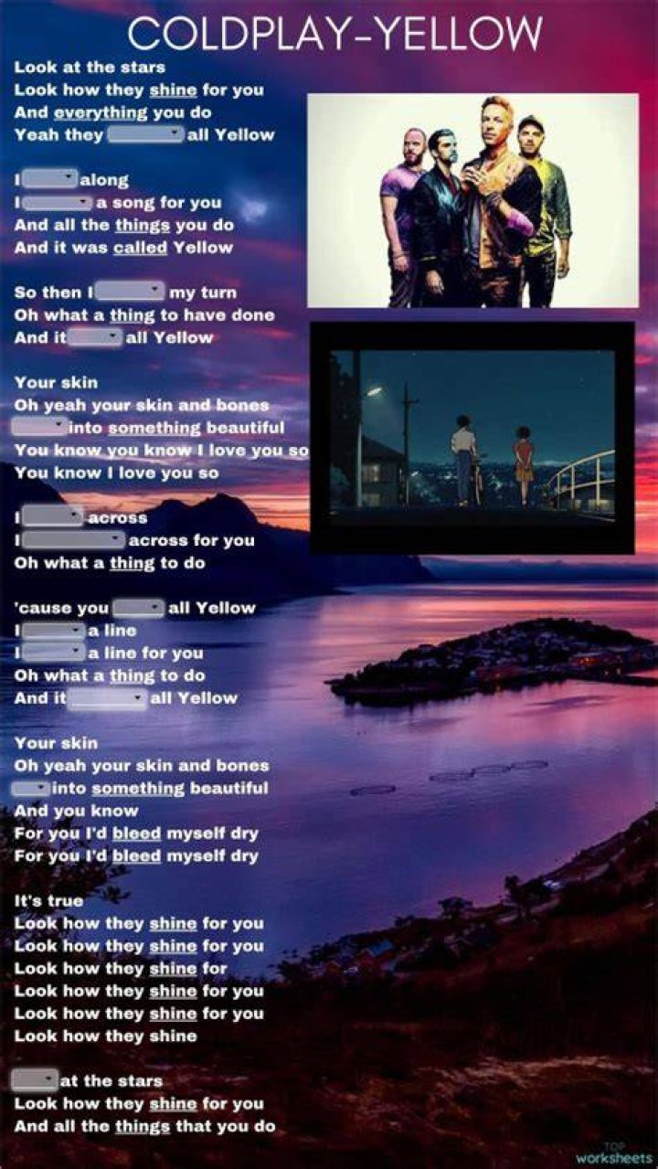 Past perfect coldplay lyrics