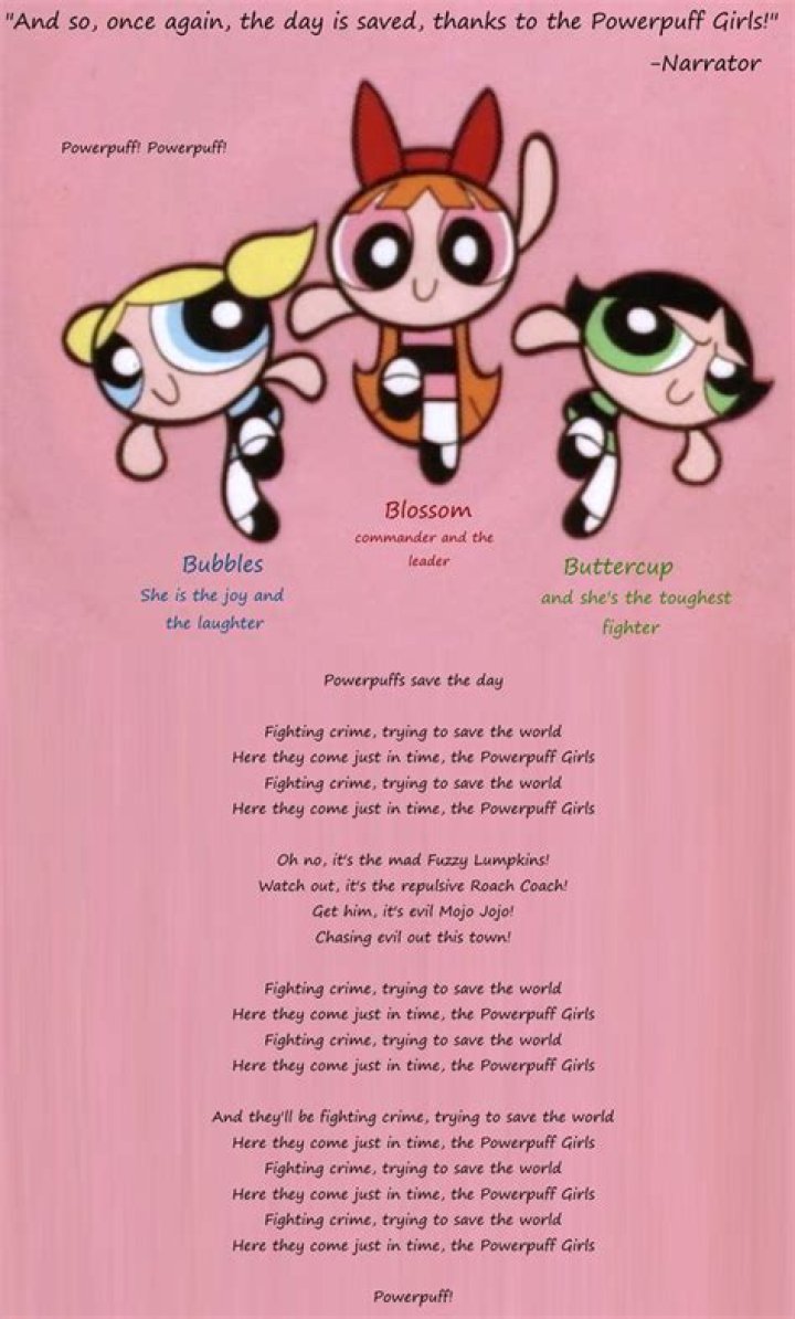 Powerpuff girls theme lyrics