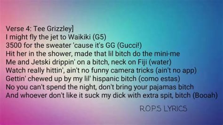 Put them bitches on jet ski lyrics