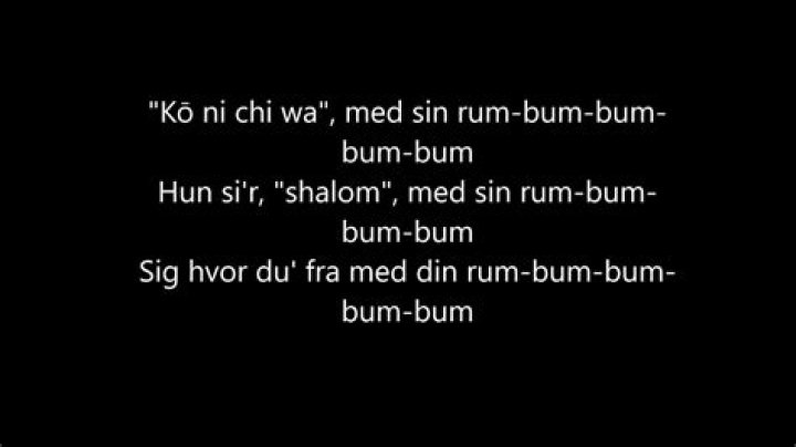 Rum bum bum bum ba lyrics