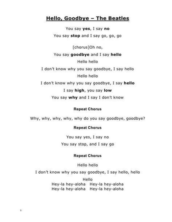 Say hello, you having me a lyrics