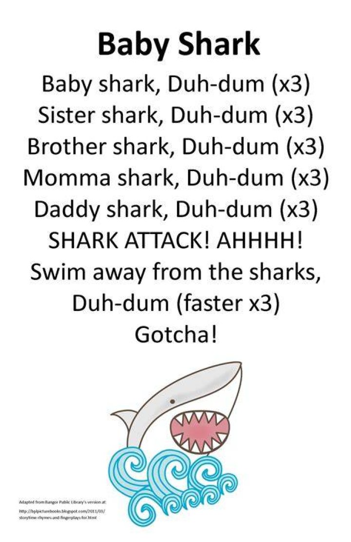 Short song about shark lyrics