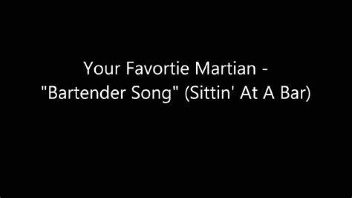 Sitting at a bar lyrics