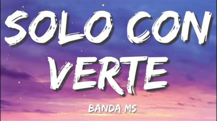 Solo con verte lyrics