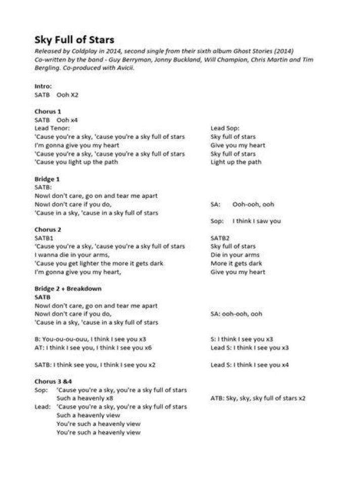 Starts in the sky lyrics