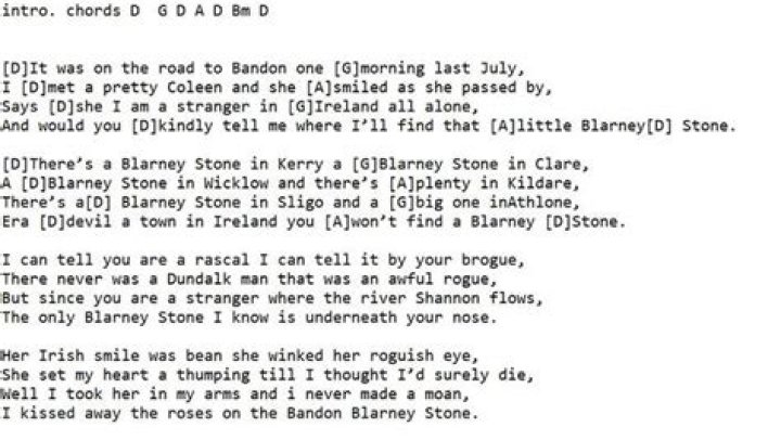 The blarney stone lyrics