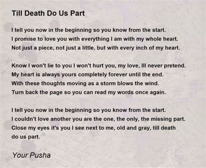 Till death do us part lyrics