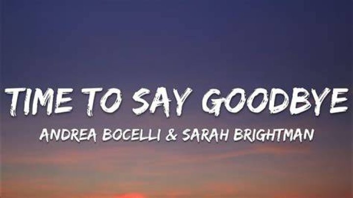 Time to say goodbye (english version lyrics