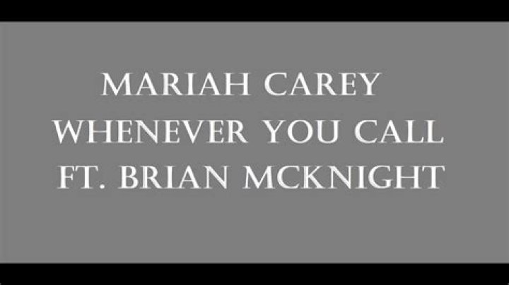 Whenever you call (with brian mcknight) . lyrics