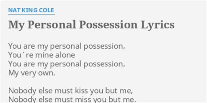 You are my possession lyrics