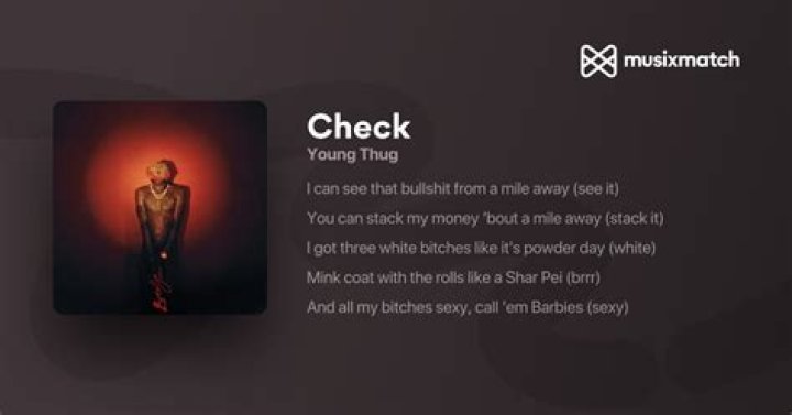 Young thug check lyrics